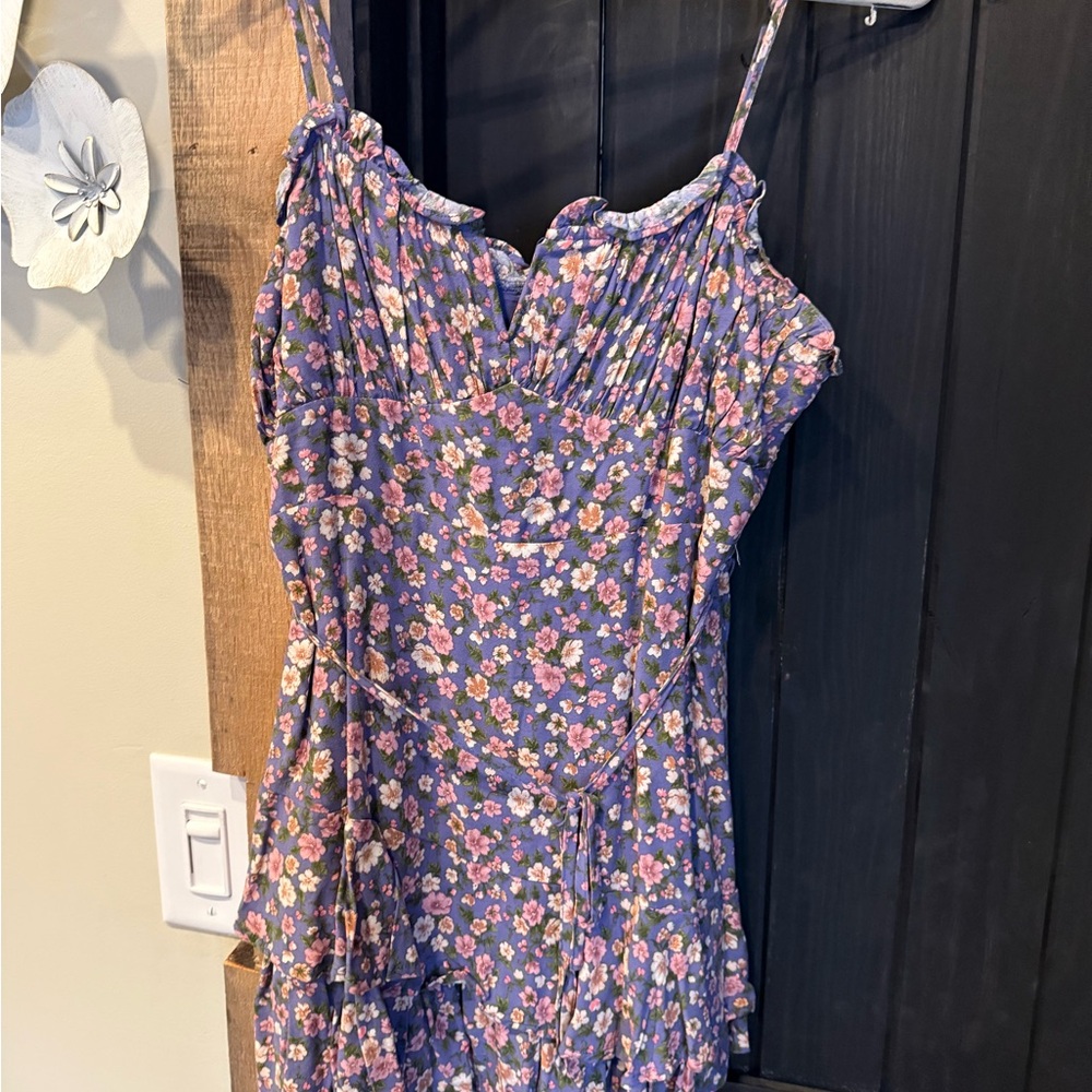 Altar'd State Lavender Floral Dress
